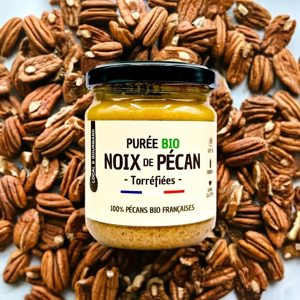 Noix de Pecan BIO Purée 200G - Petit-déjeuner - Origine France (1).webp