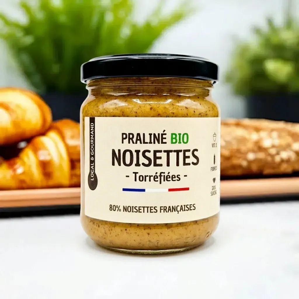 Pot Praliné Noisettes BIO Origine France - 200G.webp