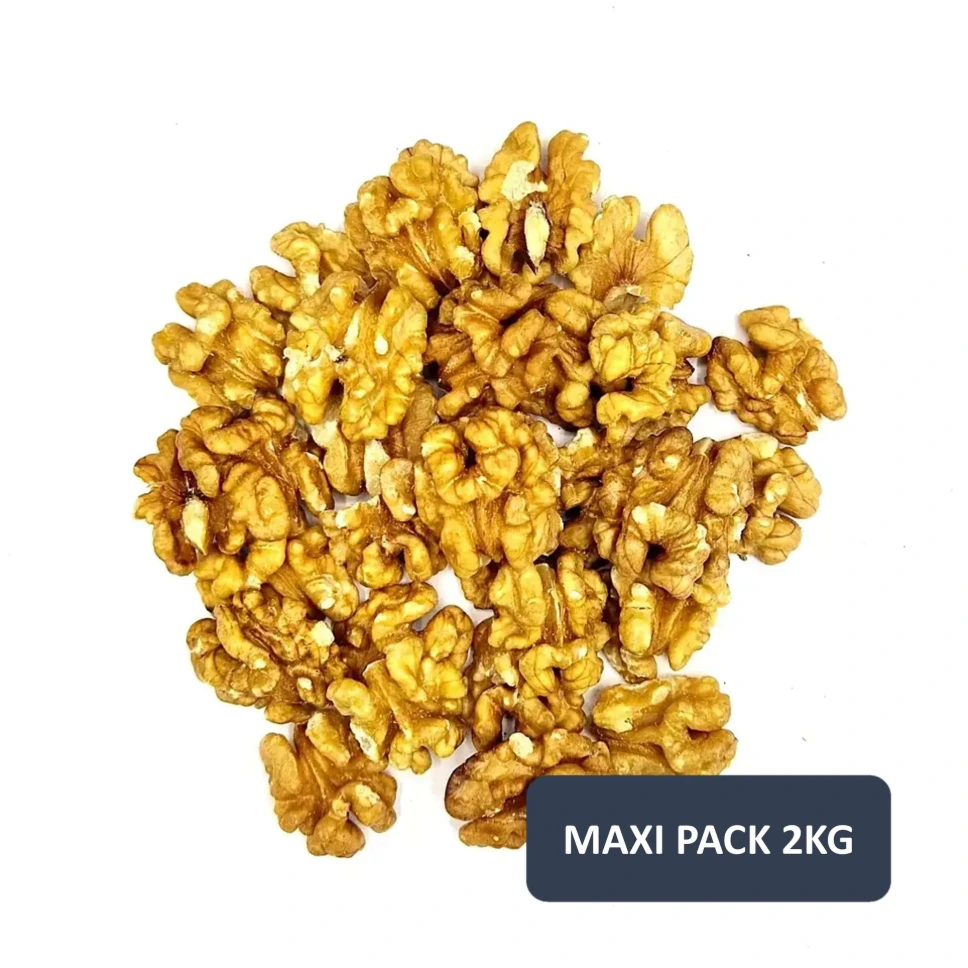 Maxi Pack 2KG - Noix BIO Franquette - Cerneaux Moitiés Extra