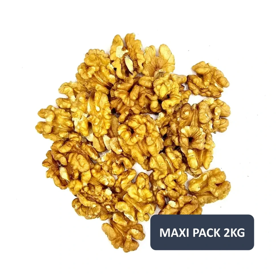 [JGF10b] Maxi Pack 2KG - Noix BIO Franquette - Cerneaux Moitiés Extra